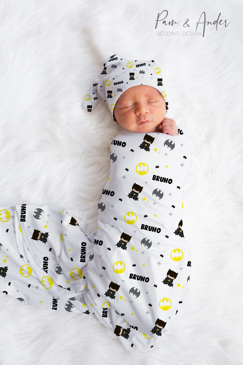 Batman Baby Boy Swaddle Set Pam and Ander