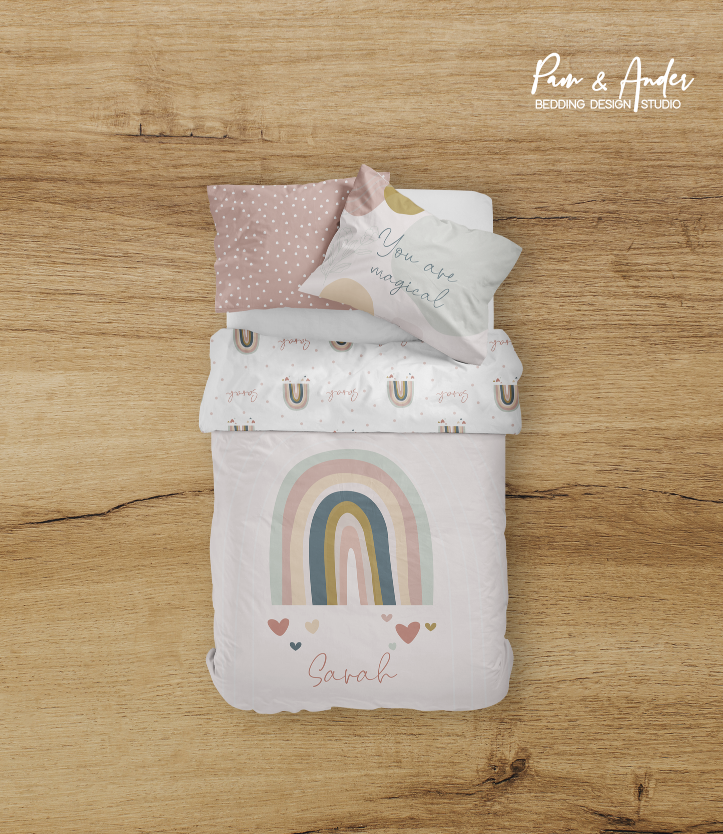 Pastel Rainbow Bedding set