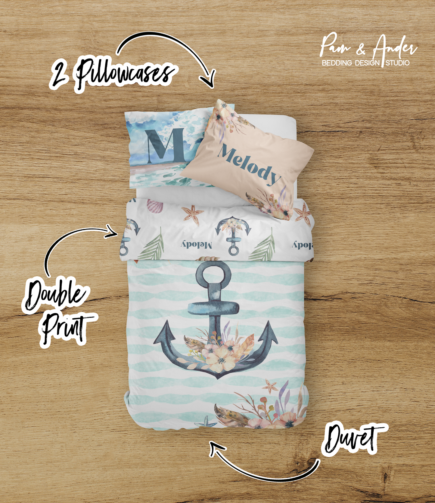 Nautical Girl Bedding set