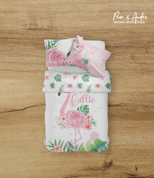 Flamingo Girl Bedding set