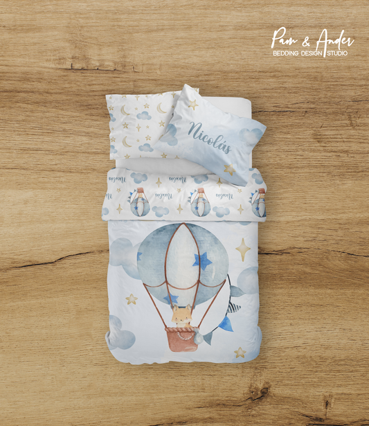 Hot Air Balloon Boy Bedding set