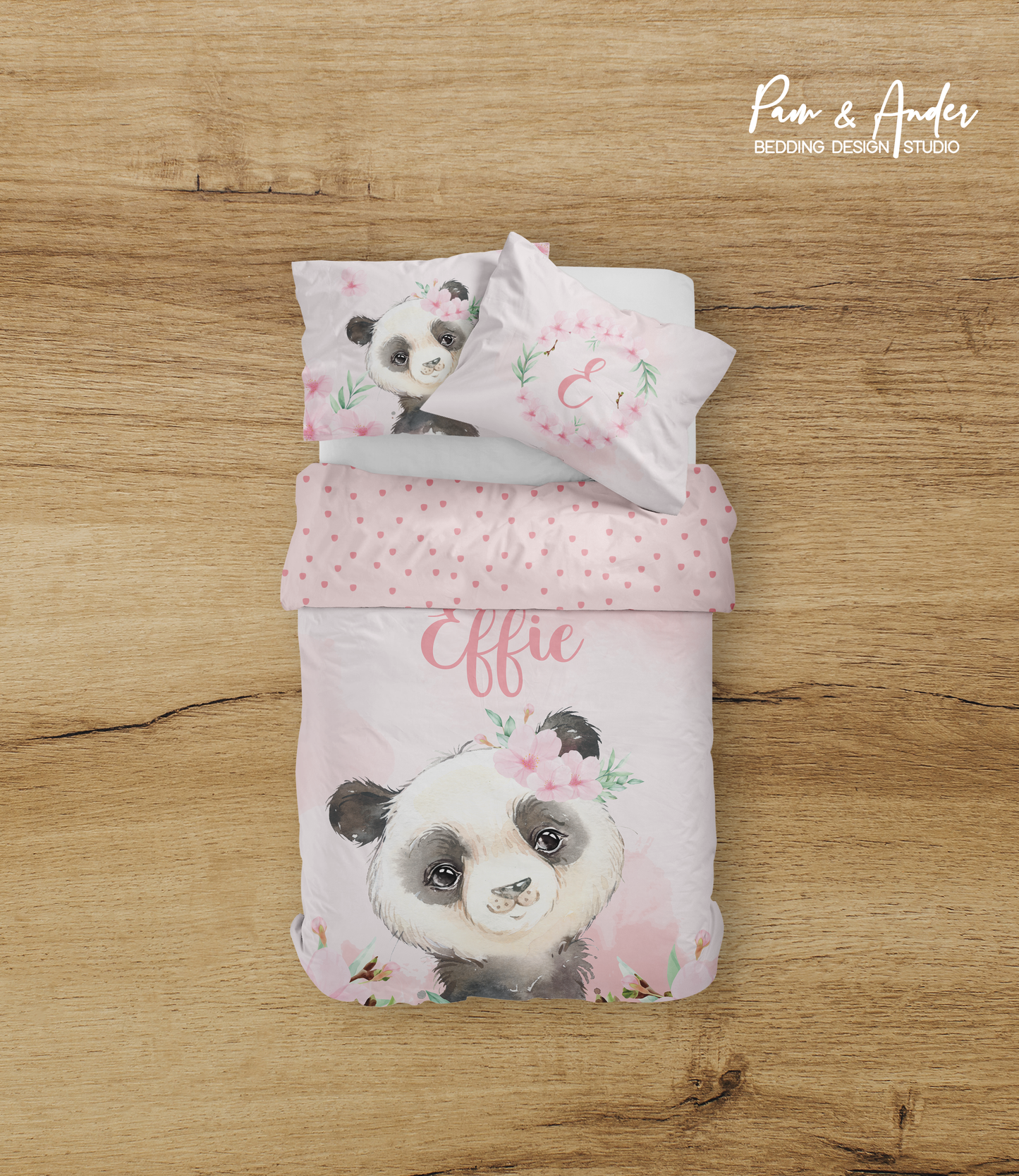 Panda Girl Bedding set