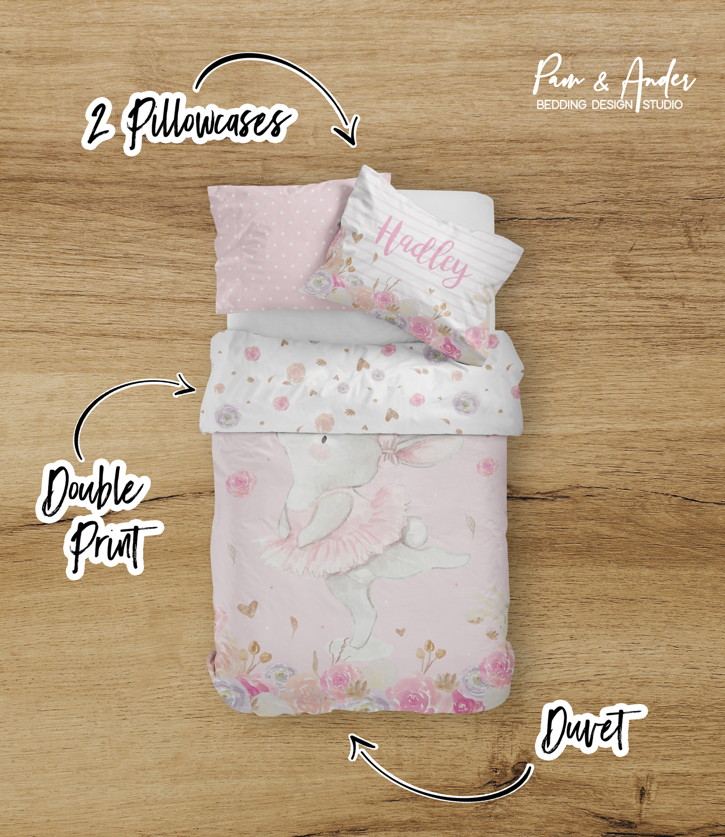 Ballet Bunny Bedding set