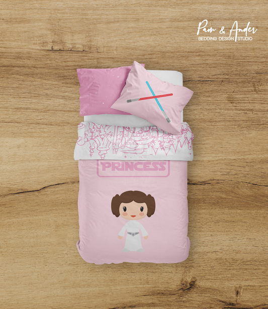 Pink Princess Leia Bedding set