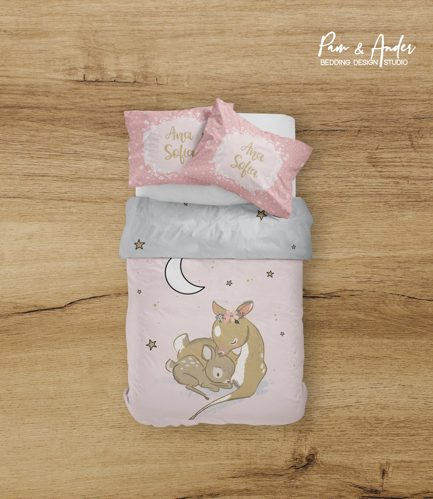 Deer Girl Bedding set