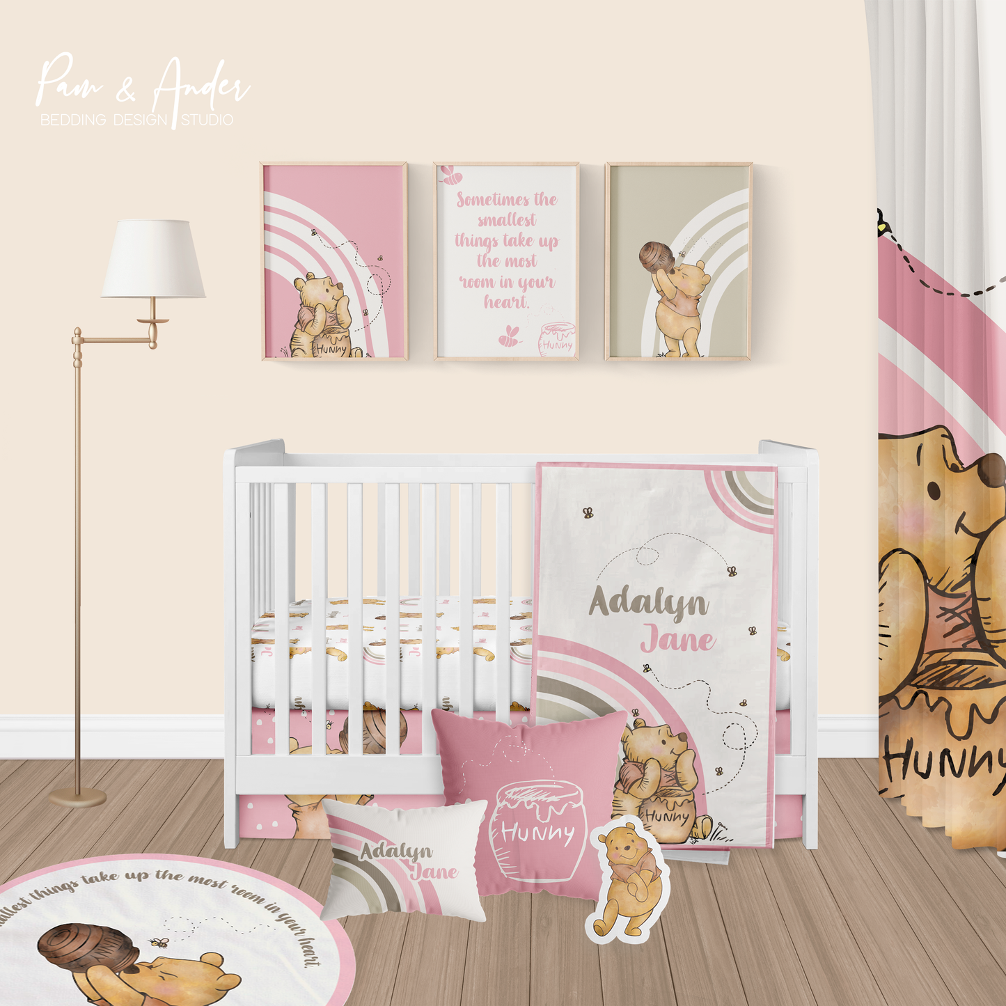 Winnie The Pooh Girl Crib Build your Bundle