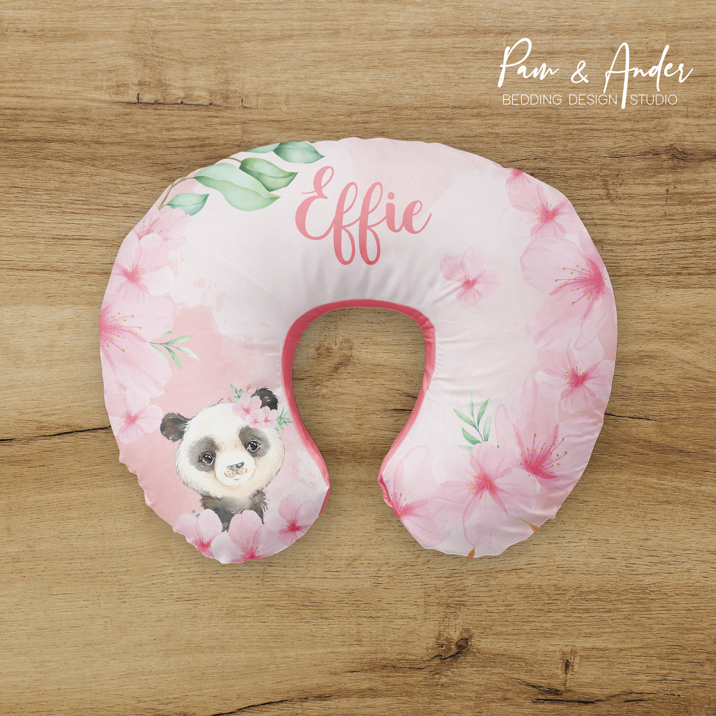 Panda Girl Boppy pillow cover