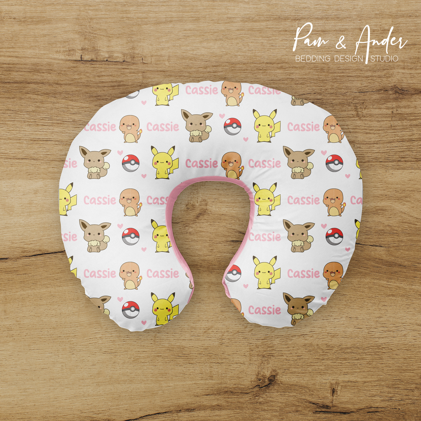 Pokemon Girl boppy pillow cover