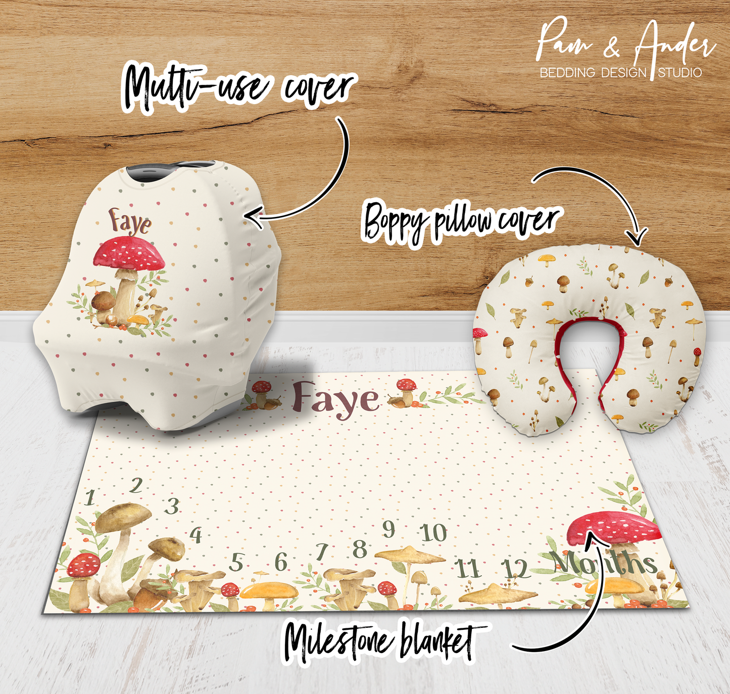 Mushroom Accessories set