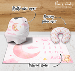 Pink Bear Accessories set