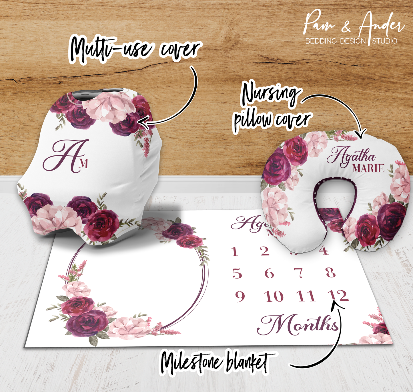 Burgundy Floral Build your Bundle