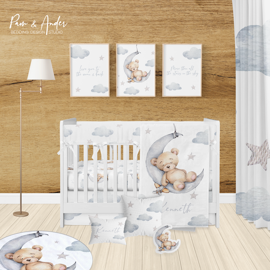 Bear Boy Crib bedding set