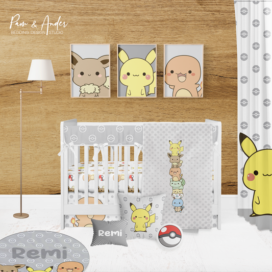 Pokemon Crib bedding set