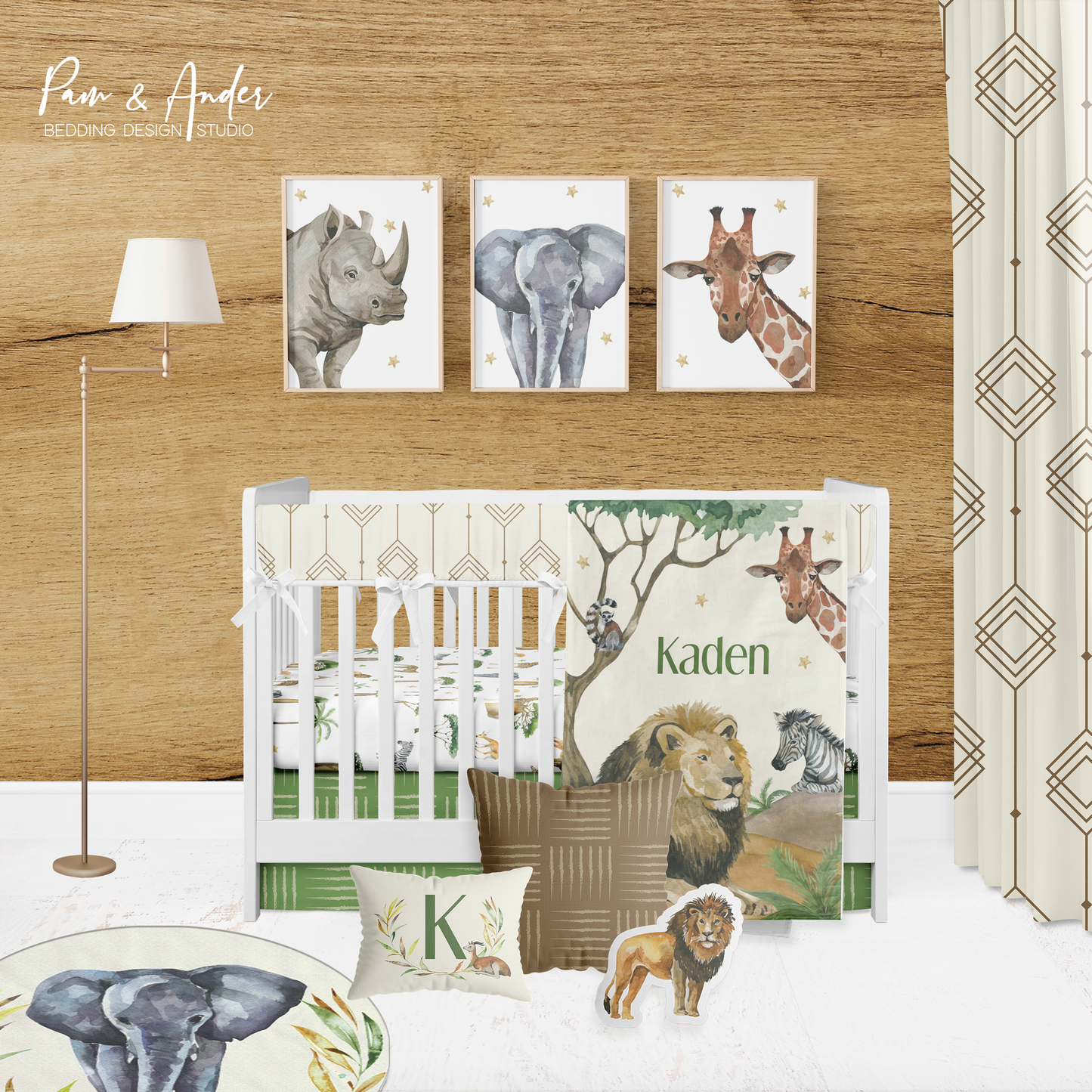 Safari Crib bedding set