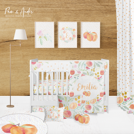 Peaches Crib Bedding Set