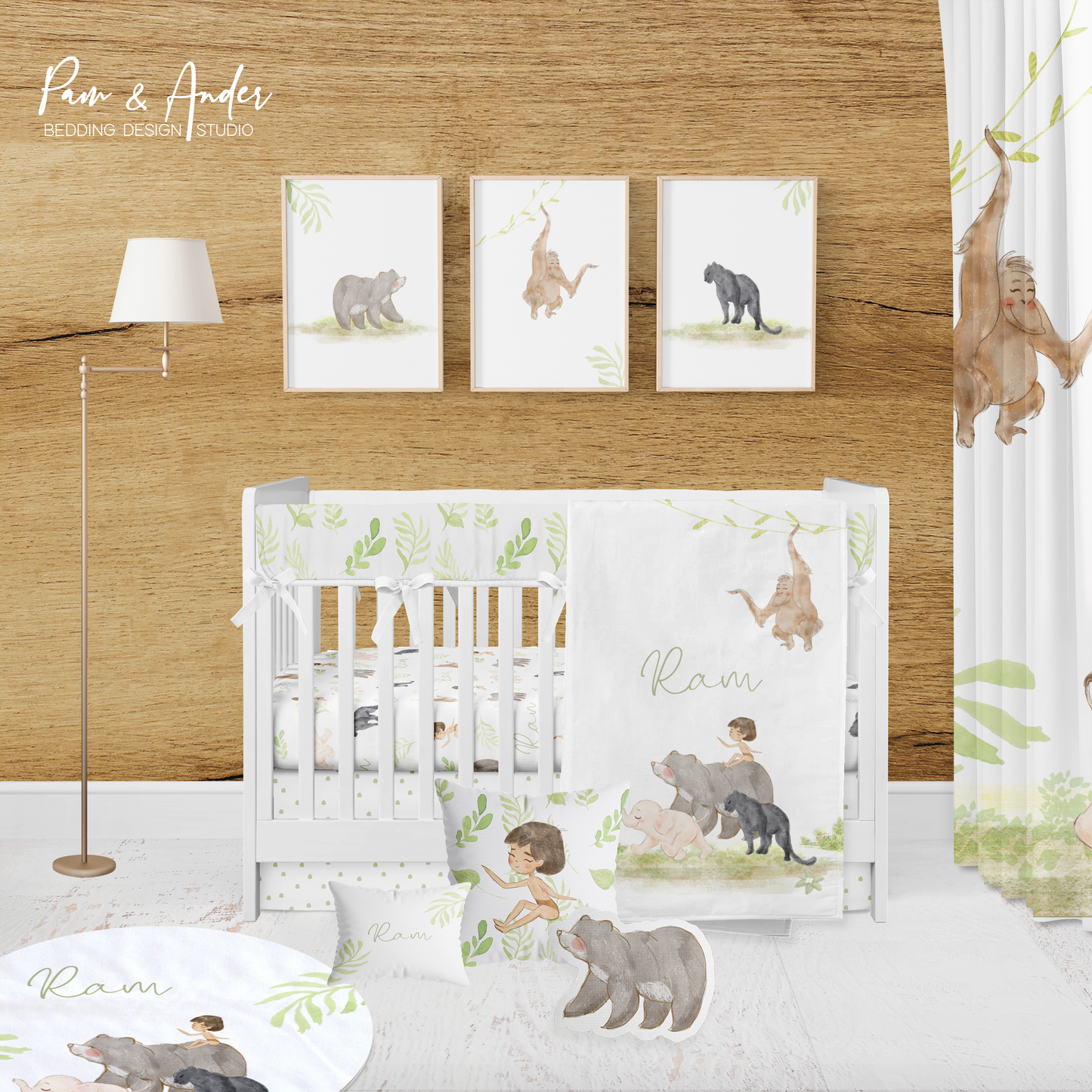 Jungle Book Boy Crib bedding set