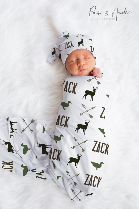 Hunting Baby Boy Swaddle Set