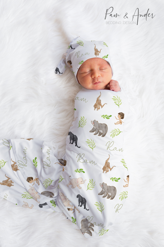 Jungle Book Baby Boy Swaddle Set