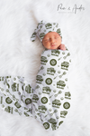 Truck Baby Boy Swaddle Set