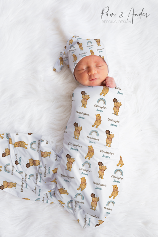 Winnie the Pooh Baby Boy Swaddle Set