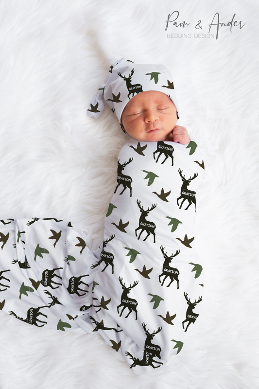 Hunting Baby Boy Swaddle Set