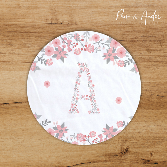 Floral Initial Play mat