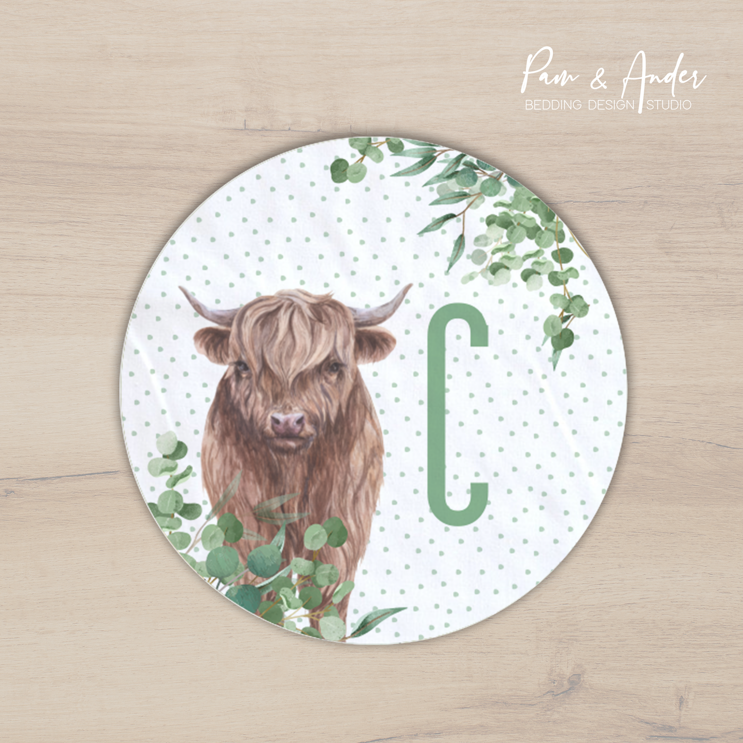 Highland Cow Boy Play mat