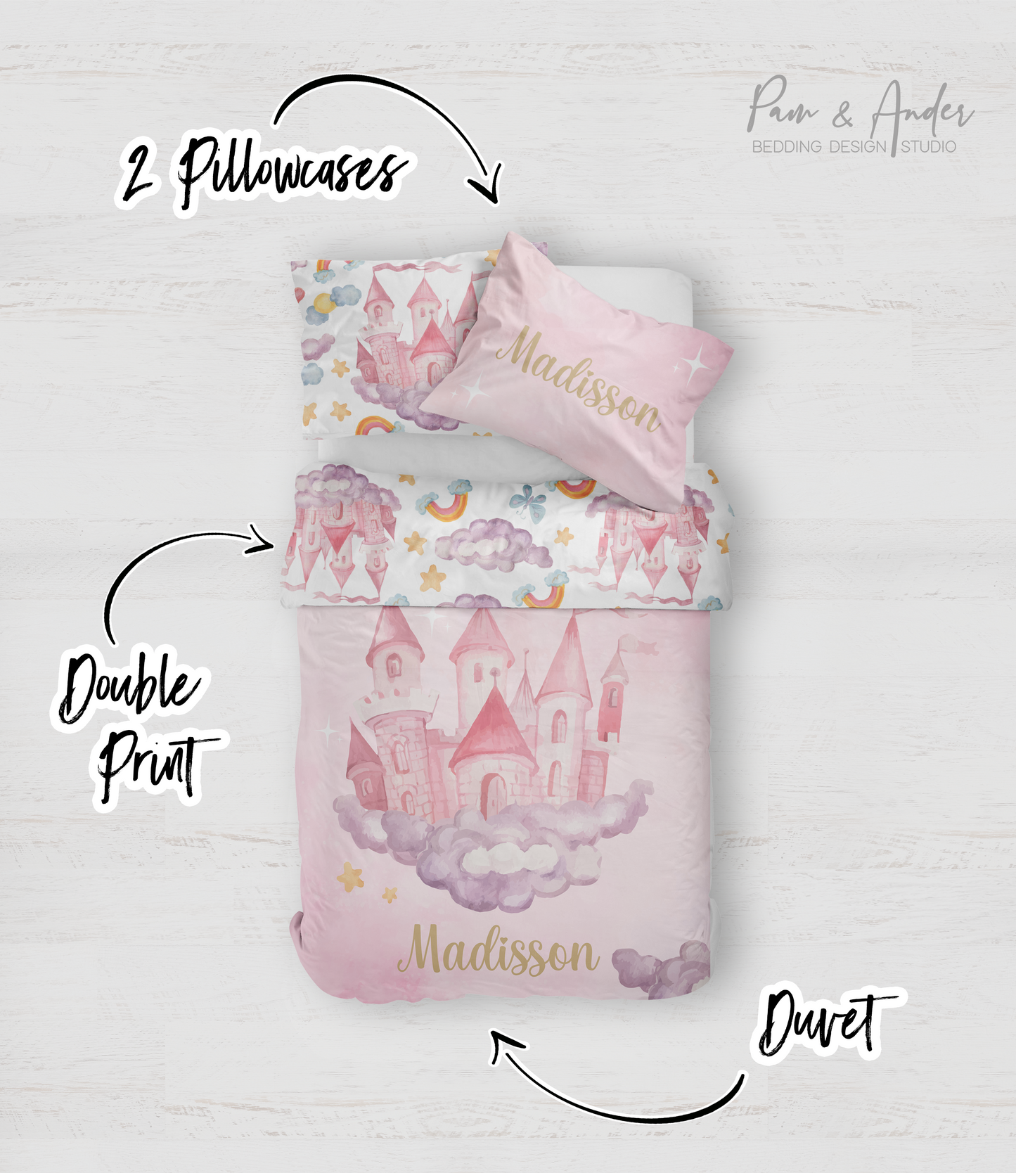 Castle Pink Bedding set