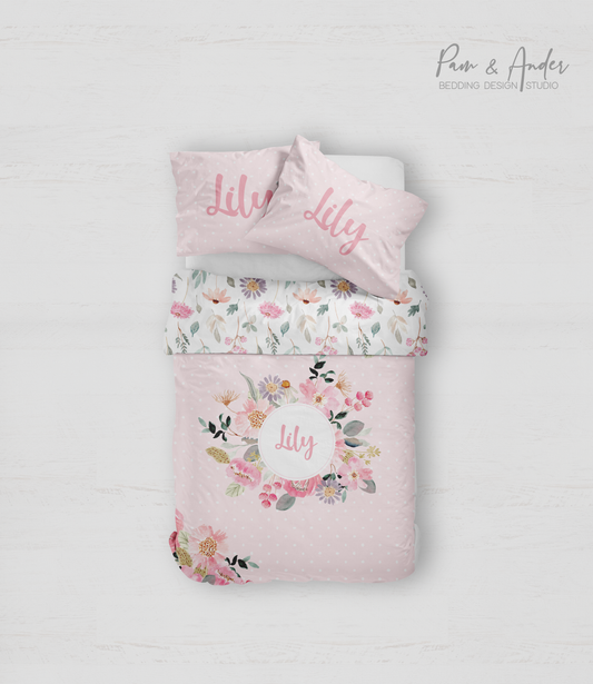 Peony bedding set