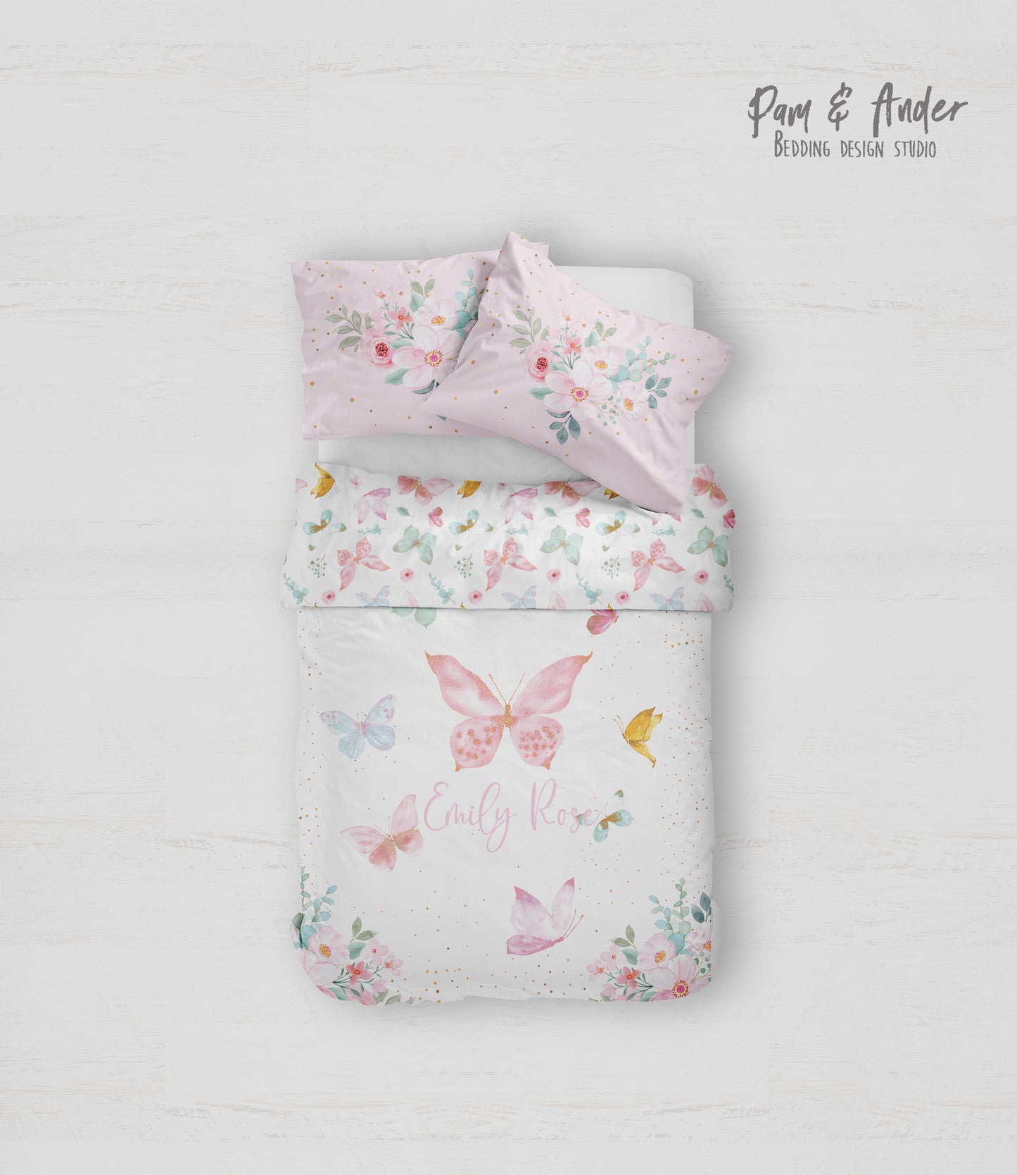 Butterfly bedding set