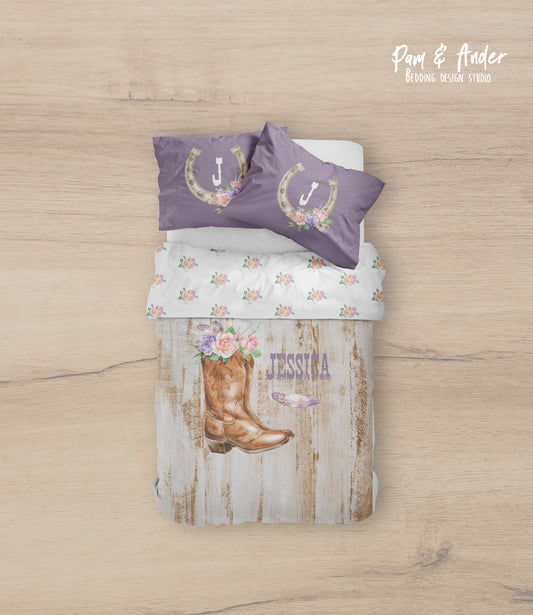 Cowgirl bedding set