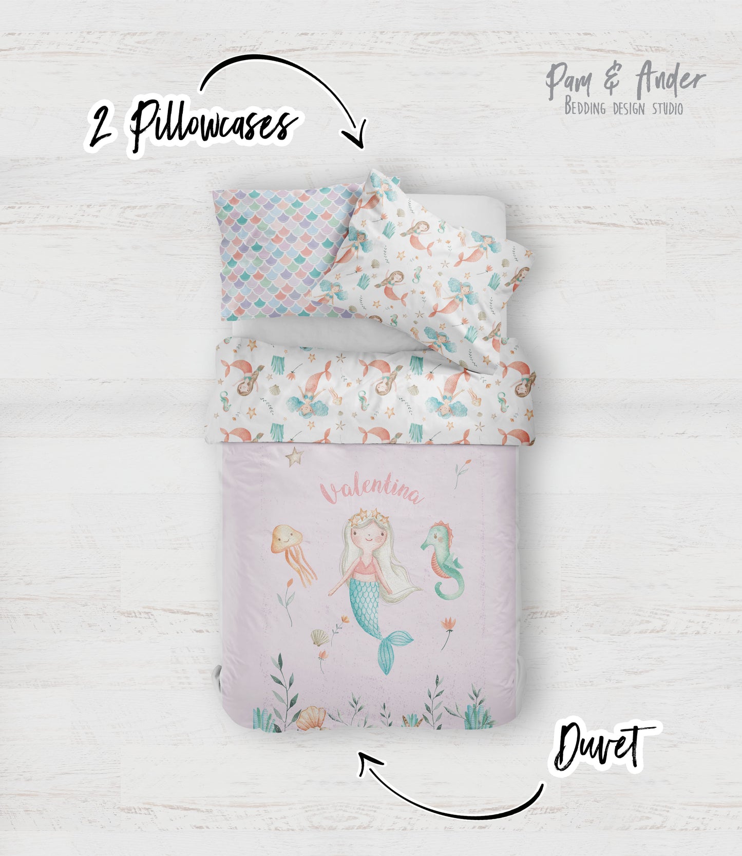 Mermaid bedding set