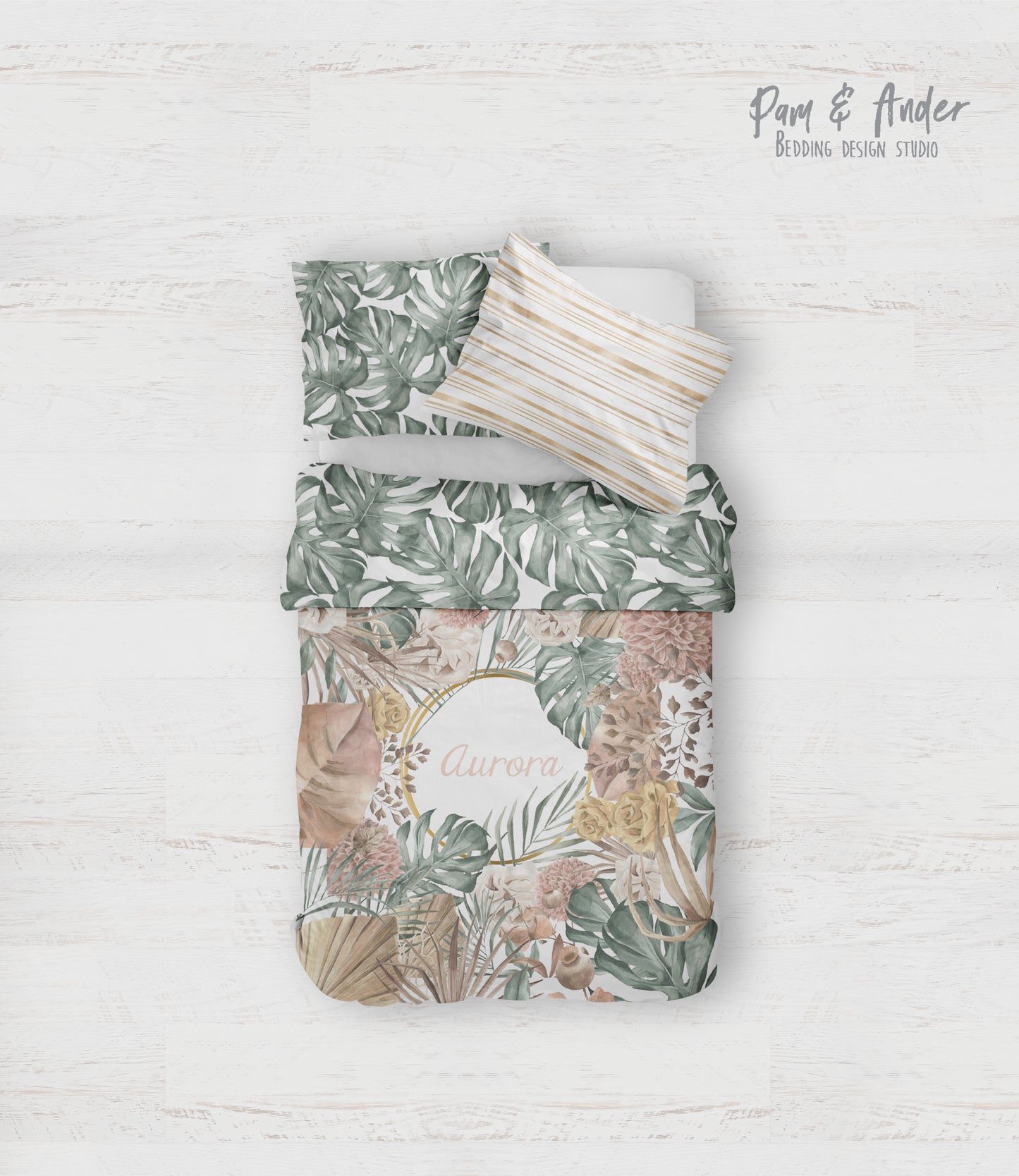 Tropical bedding set