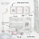 Elephant Crib Bedding Set