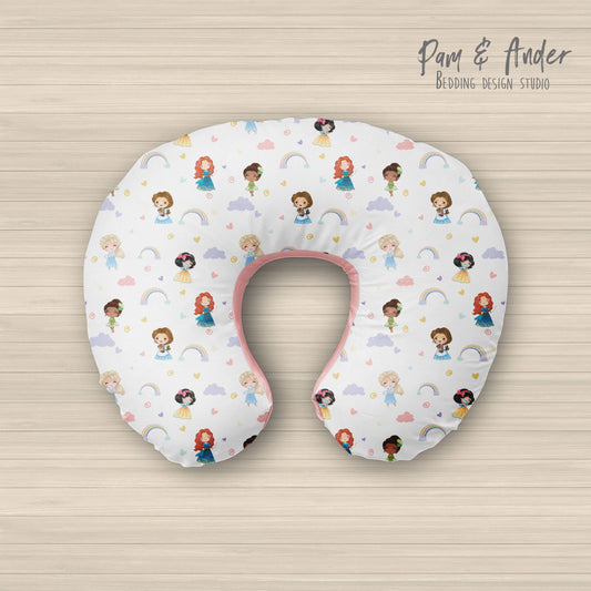 Princesses boppy pillow cover