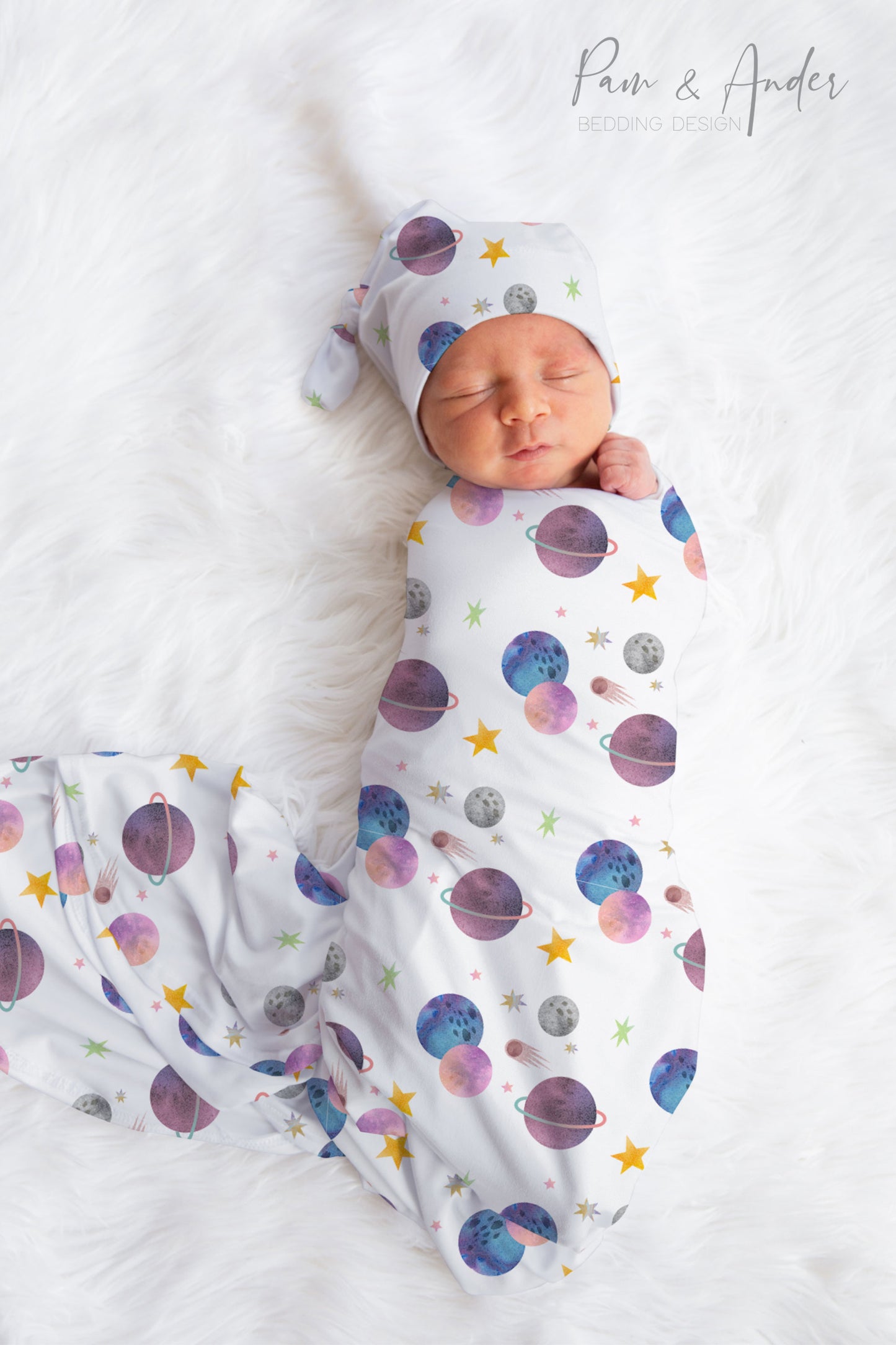 Planet Baby Boy Swaddle Set