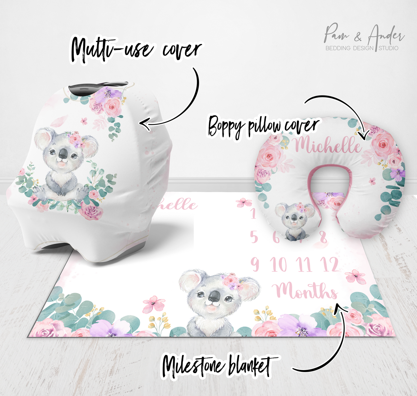 Koala accessories set