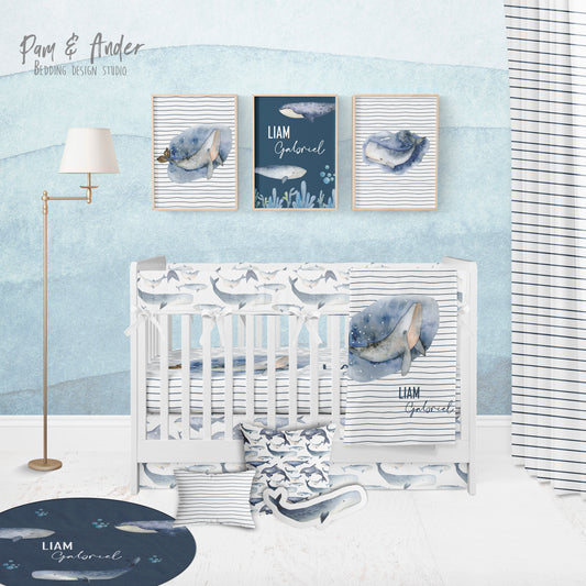 Whales Crib Build your Bundle