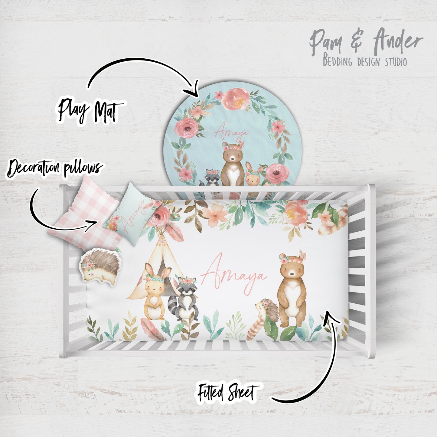 Woodland Girl Crib Build your Bundle