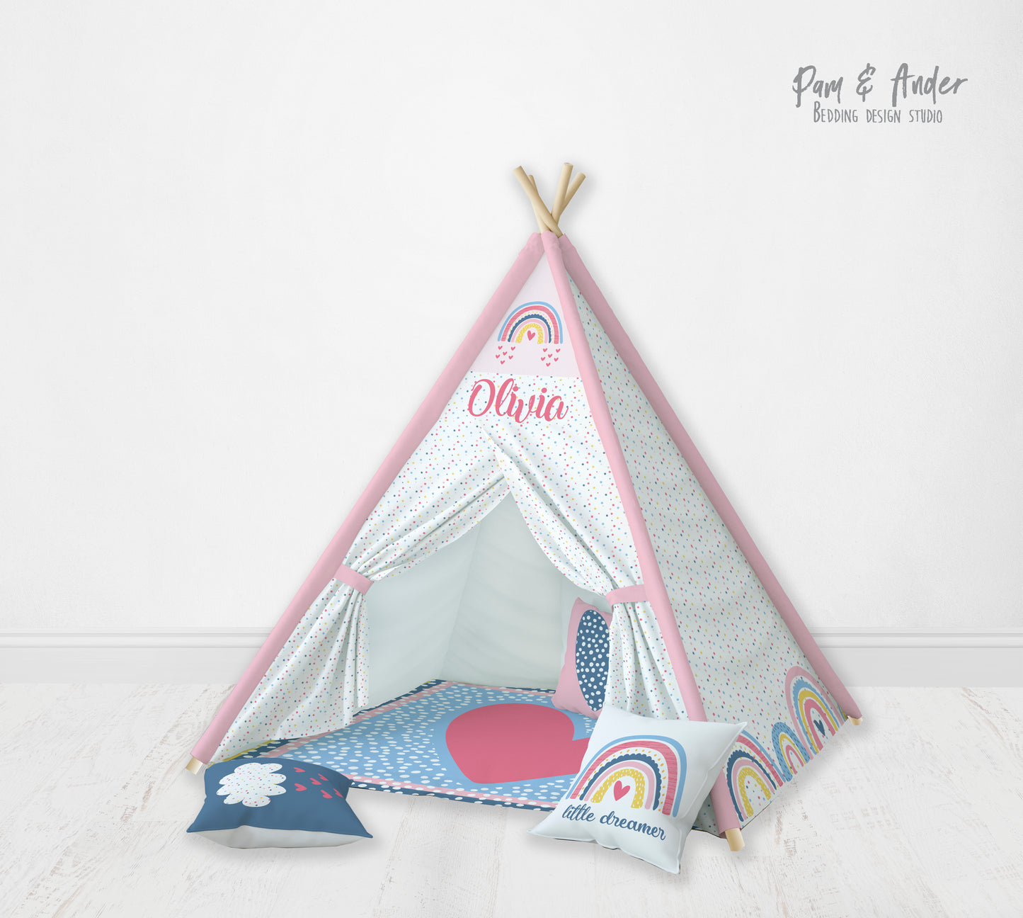 Rainbow teepee