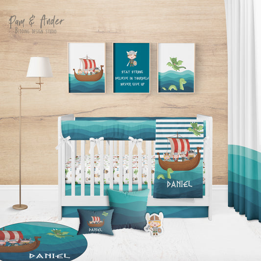 Viking Crib Bedding set