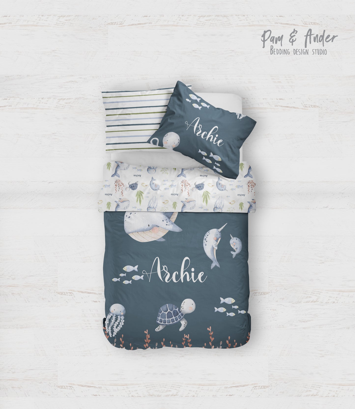 Ocean bedding set