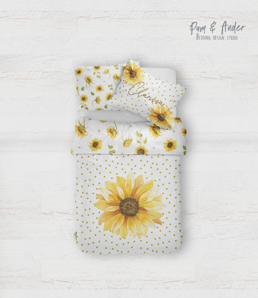 Sunflower bedding set