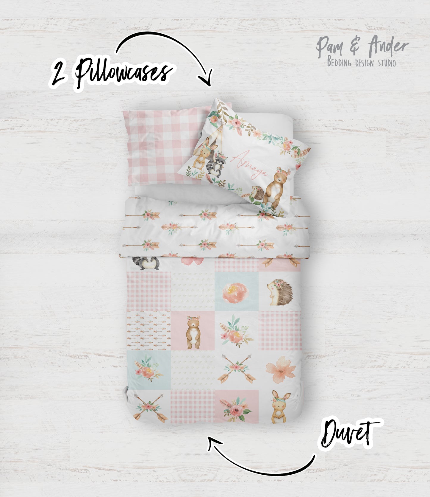 Woodland Girl Bedding set