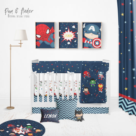 Superheroes Crib Build your Bundle