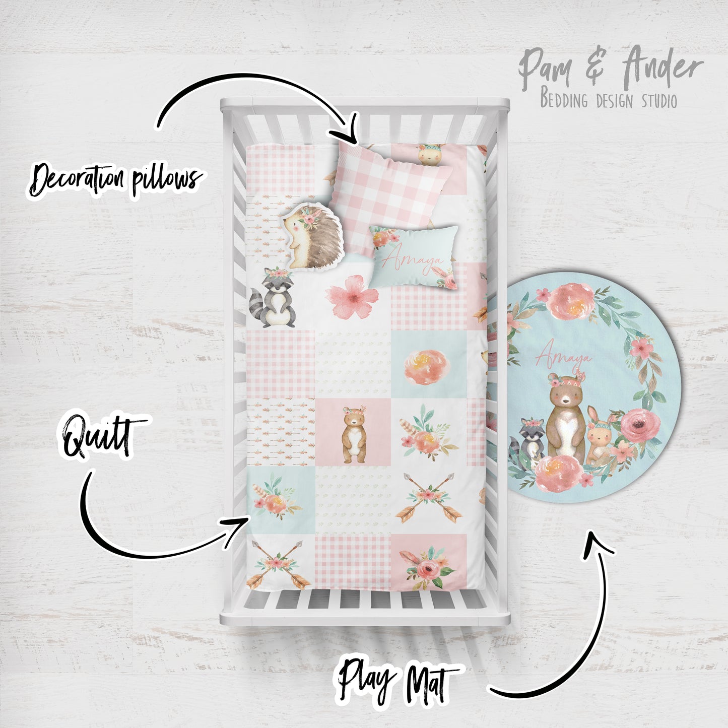 Woodland Girl Crib Build your Bundle