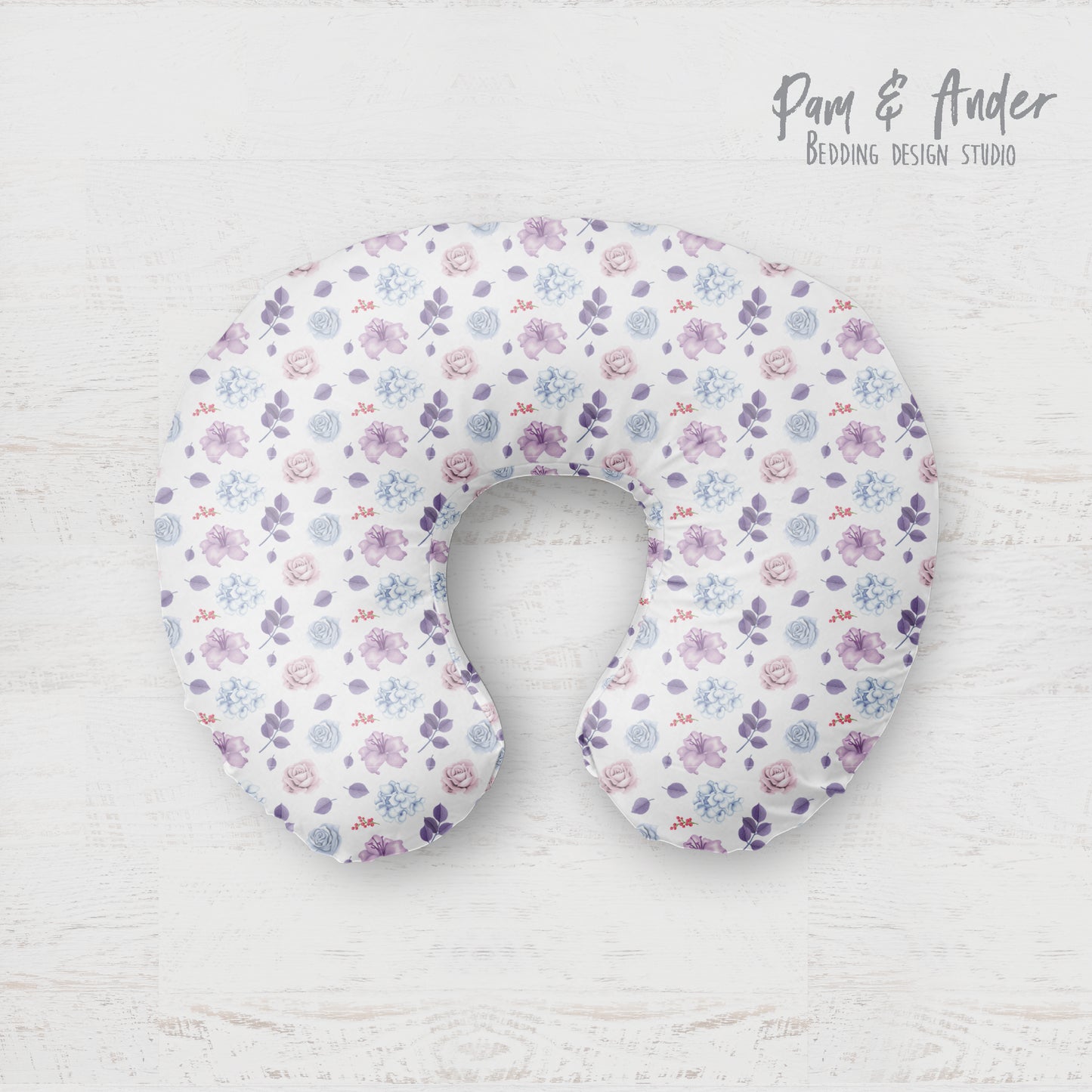 Elephant purple boppy pillow cover