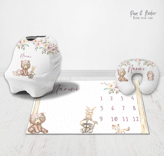 Flower bear accessories set