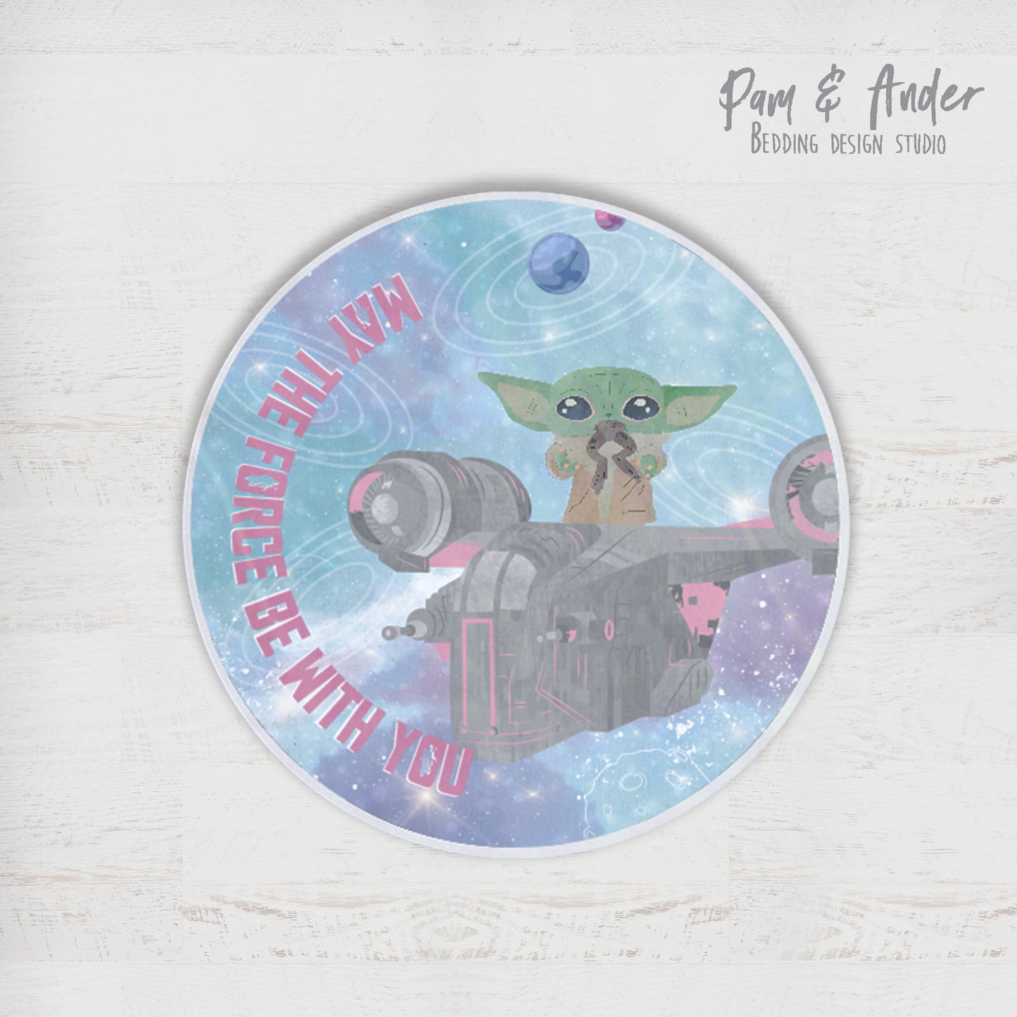 Baby yoda girl play mat