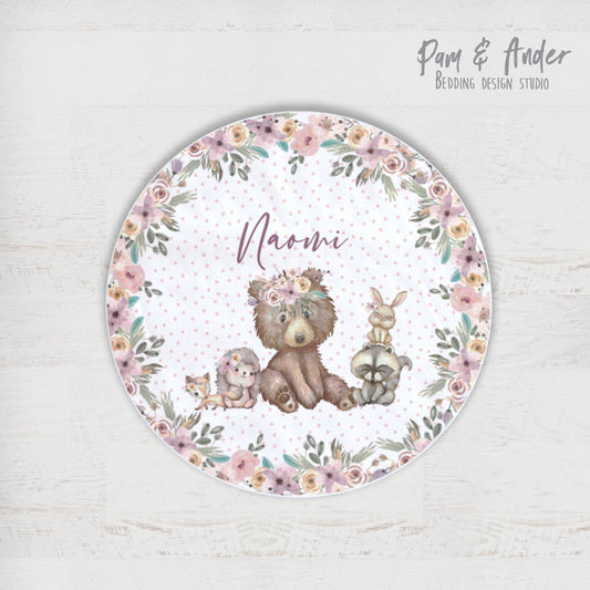 Flower bear play mat